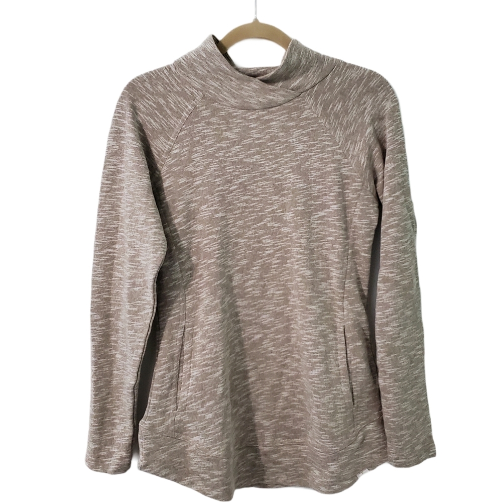 PrAna Brown Slub Knit Calexa Tunic Sweatshirt XS